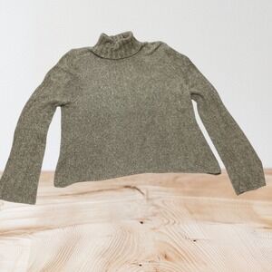 ASTARS Women's tan Marl Textured Knit Turtleneck Sweater Size M Super Soft